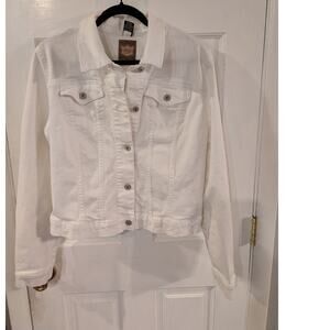 JAG | White Denim Jacket  | Size Large